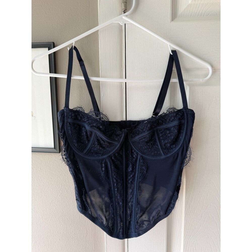 LA Hearts Navy Corset
